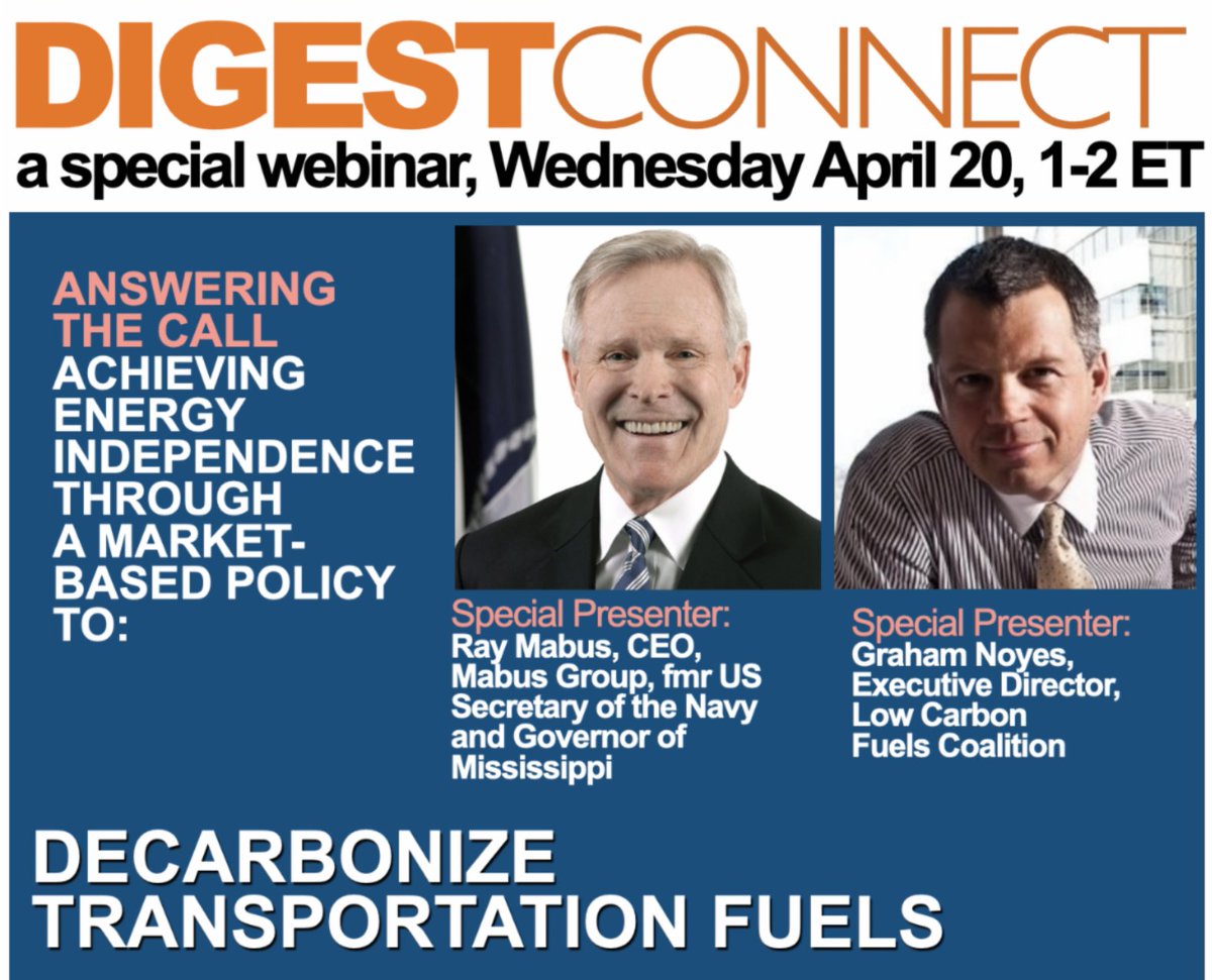 lcfcoalition's tweet photo. Join @GrahamNoyes & @SECNAV75 for a discussion on persistent impacts of the oil monopoly on energy security & how adopting #CleanFuelStandards can disempower oil dictators, address the #ClimateCrisis AND save drivers money h/t @bdigest
Register: https://t.co/8RKuMcQ8aF https://t.co/oyuLJqxEgY