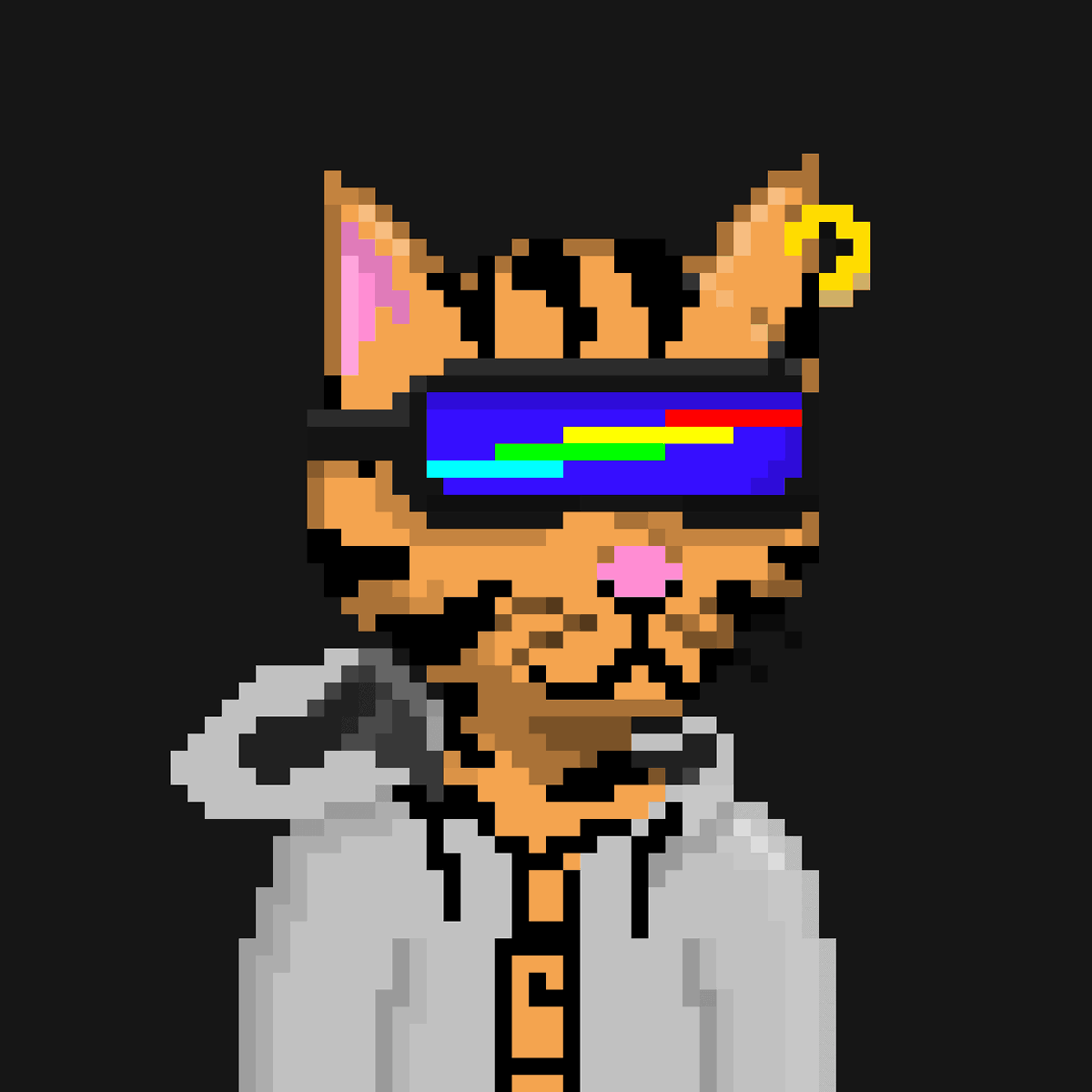 OMG I love mine! But this is my fave 😻 So gritty. 

I think <a href="/robksawyer/">R0₿</a> is a lil jelly lol 
 opensea.io/assets/0xb43dc… via 
<a href="/opensea/">OpenSea</a>