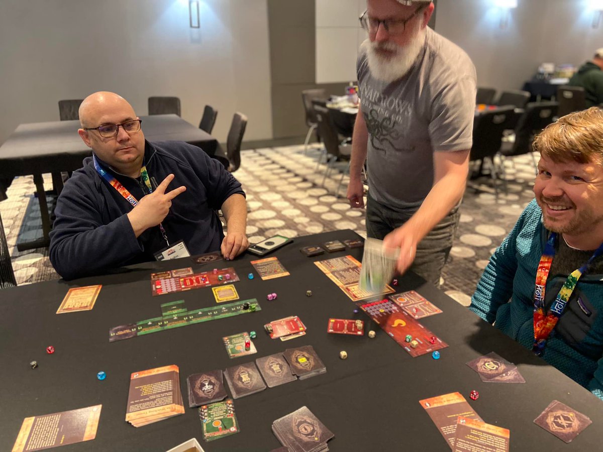 raidersNrogues's tweet photo. Had a blast testing Raiders and Rogues @protoATL. Excited for the future of this two player sword-and-sorcery RPG. #tabletop #tabletopgaming https://t.co/Pei8Bnasmx