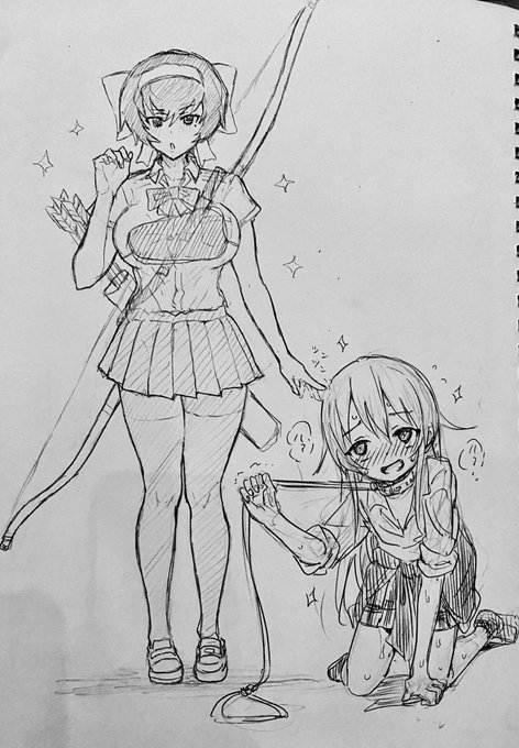 都尾琉先生@miyaoryuuと描いたリボンの武者 