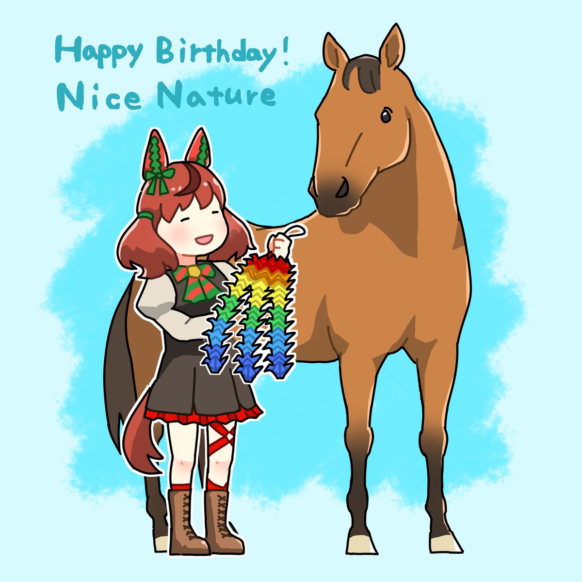nice nature (umamusume) 1girl horse ears horse girl animal ears horse tail tail creature and personification  illustration images