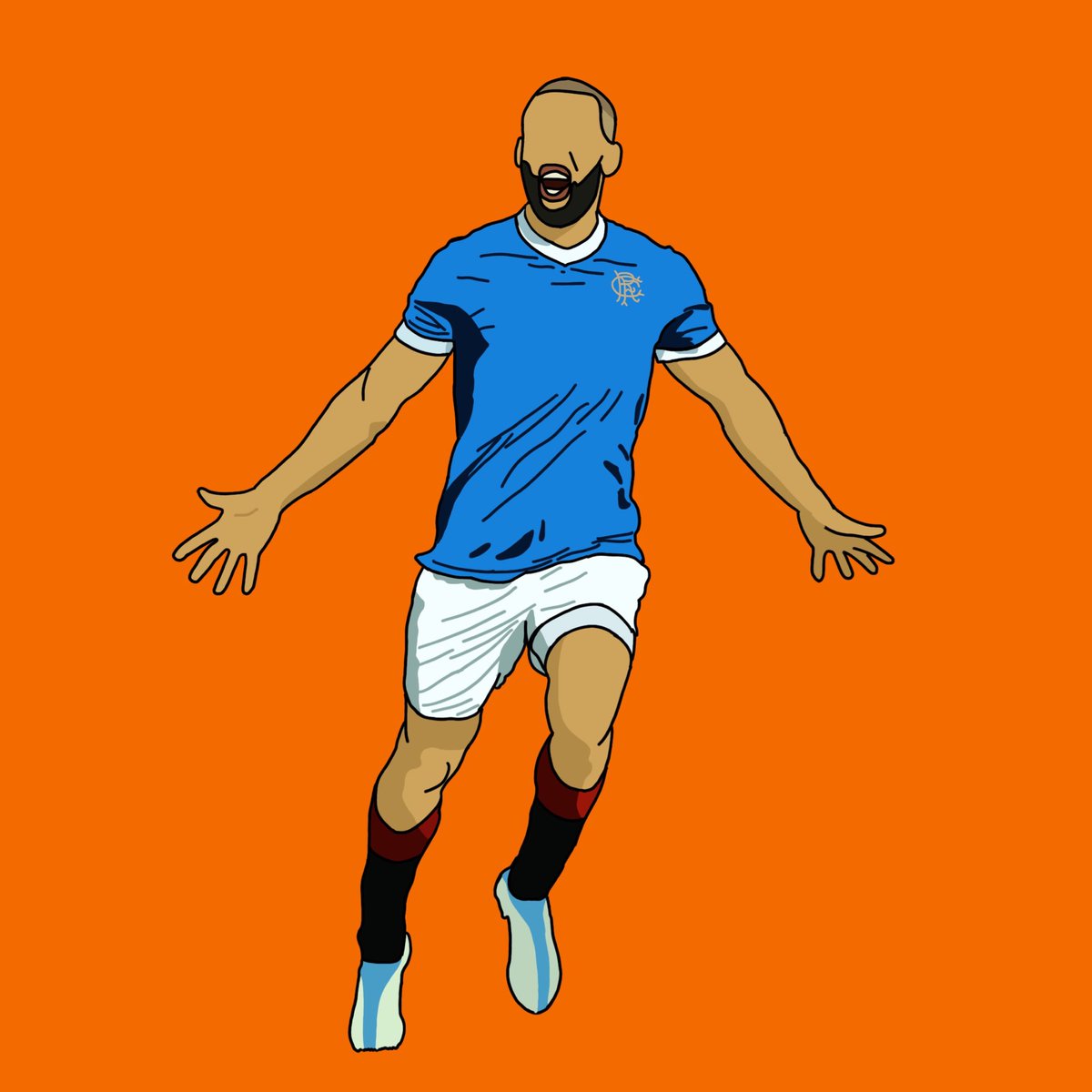 Lozo88's tweet photo. One for the rangers fans 🙃

Never thought I would have these hashtags on my page 😅🥴

#digitalart #rangersfc #rangers #roofe #kemarroofe #europe #rangersready https://t.co/3Bq9nglV94