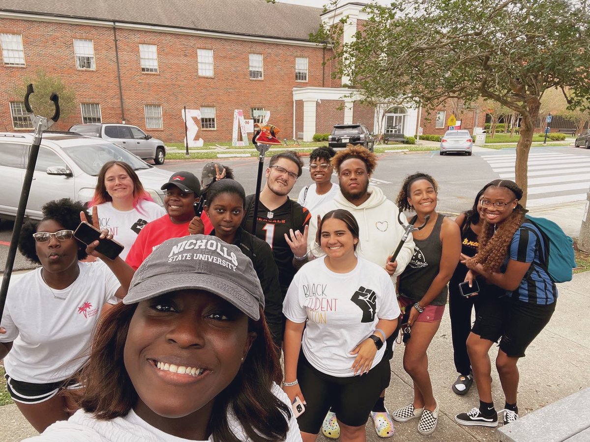 NichollsBSU's tweet photo. Team A vs Team B🤩 We all know who won lol!!! @NichollsAlphas @NichollsCROWN https://t.co/2gRgOdYOSg