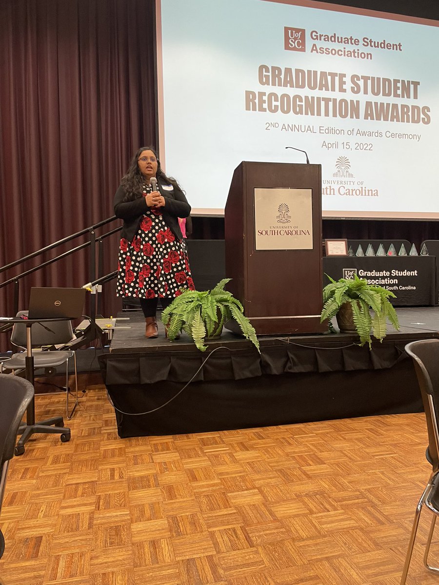 Edwardsac's tweet image. Celebrating the leadership and achievement of graduate students today at the @uofscgsa awards program! @UofSClife