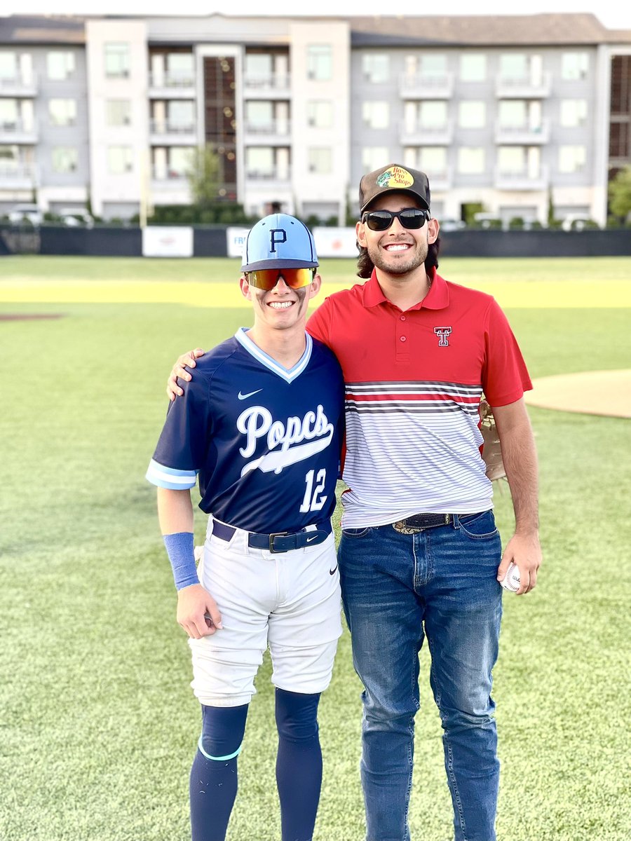 POPCSAD's tweet photo. ICYMI: Alumni, Cade Sharp tossed out the first pitch last night! https://t.co/DomCCw036B