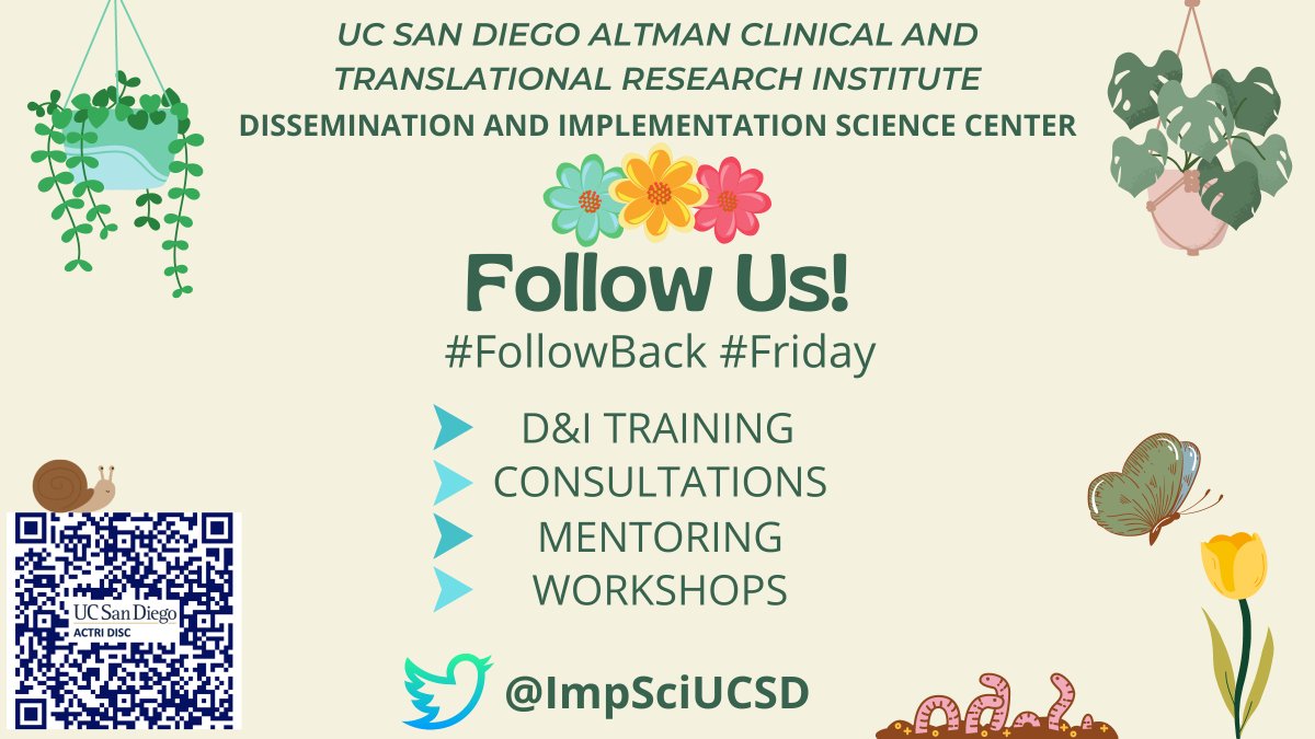 ImpSciUCSD's tweet photo. Spring into #DIScience with us! Thank you @AnetteAGronlie @sahitmenon @rslevine12 @shellieellis7 @AnaProgovac @adelealexandr @TracyLFinch @meghankuav @nishi_dsouza @AcademicAndrea_ for following @ImpSciUCSD! #Followback #Friday https://t.co/D264UMaCOS