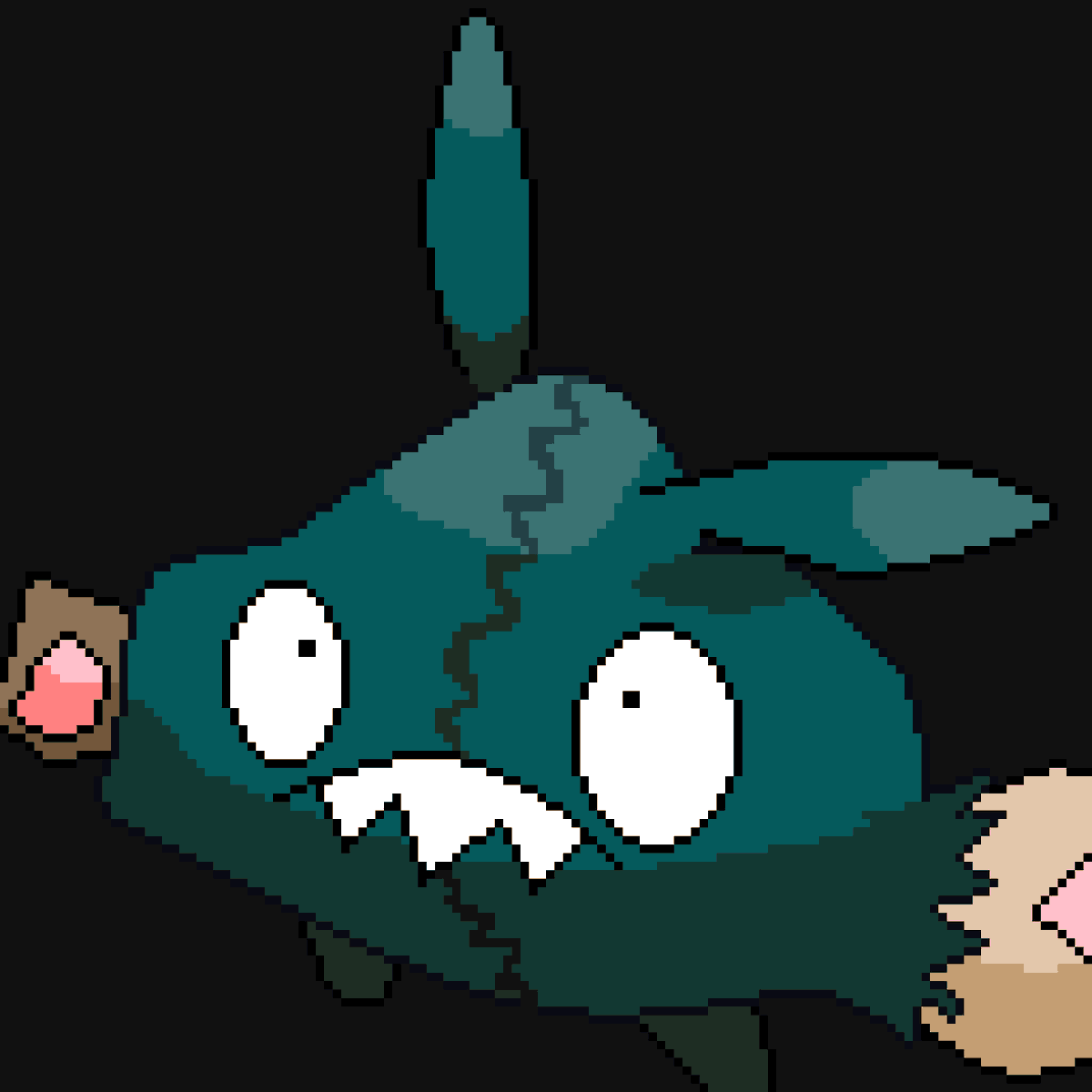 Drawing Trubbish for a mate <a href="/itzfkngaryoak/">Itzfkngaryoak</a>  (Work in progress)
#Emote #Twitch #pixelart #pixelartist