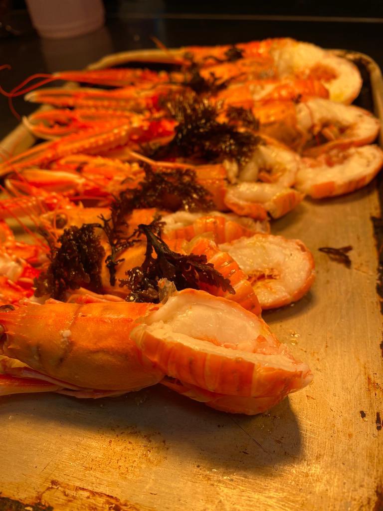 CafeStHonore's tweet photo. David Lowrie langos and pepper dulse seaweed #goodfridayfish https://t.co/MjOVnT3JQ5