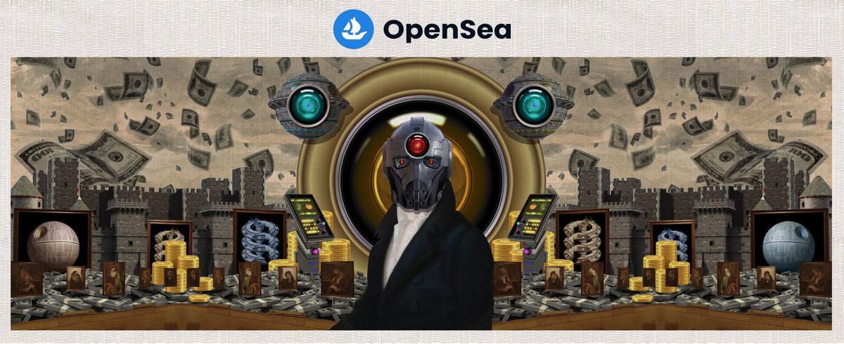 "The Great Collector" is available on <a href="/opensea/">OpenSea</a> collection!
this is 1/1 banner project, Always keep an eye on this collection, there will be interesting surprises to beautify your profile here 👀

link in the comment ⬇️
#opensea #ETH #Ethereum