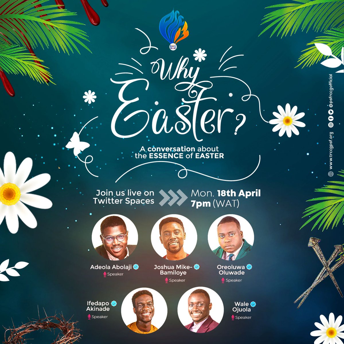 What's so important about Easter? 
Why is there so much interest in a person who died 2000 years ago?

Join us on Twitter spaces (Easter Monday) 7pm(WAT)

Our speakers <a href="/jay_mikee/">Joshua Mike-Bamiloye</a>
<a href="/abolajiadeola/">Pastor to the Bad Boys</a> <a href="/uncleifedapo/">Uncle Ifedapo of RCCG 🦅</a> <a href="/pwaleoj/">Son of Thunder ⚡ ✝️🇳🇬🦉</a> <a href="/PastorNaija/">Oreoluwa Oluwade</a>
have answers to those questions in your heart.