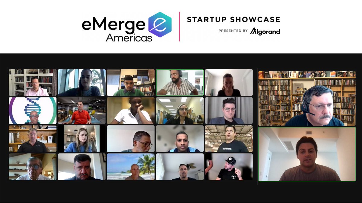 eMergeAmericas's tweet photo. Open-source, carbon negative &amp; built for global scale, our friends at @Algorand are using decentralized #blockchain for tons of incredible projects! The final #eMergeAmericas #Startup Showcase bootcamp was a success thanks to #Algorand's @RussFustino &amp; Chase Williams.
#MiamiTech https://t.co/CpWXhjDSrB