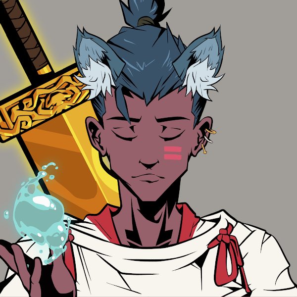 Dnulpsa_'s tweet photo. Golden Zanbato, Cat’s ears, and water orb, blue samurai hair, all rare traits so perfectly fitted on my latest sniped @Fzuki_Official 
The art is just perfect I gotta give it to them.
Best @AzukiOfficial inspired collection out there. https://t.co/DQkEK52qmF