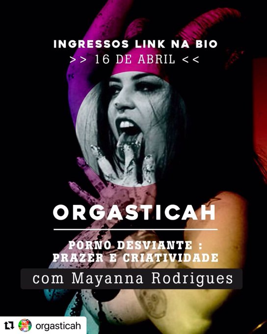 Amanh&atilde; estarei ministrando esse workshop del&iacute;cia de Porn&ocirc; Desviante com @bixaputa_ e a Tormenta C&oacute;smica<a href="/tag/olimpiadastokio2020"class="tags"><span>#olimpiadastokio2020</span></a>