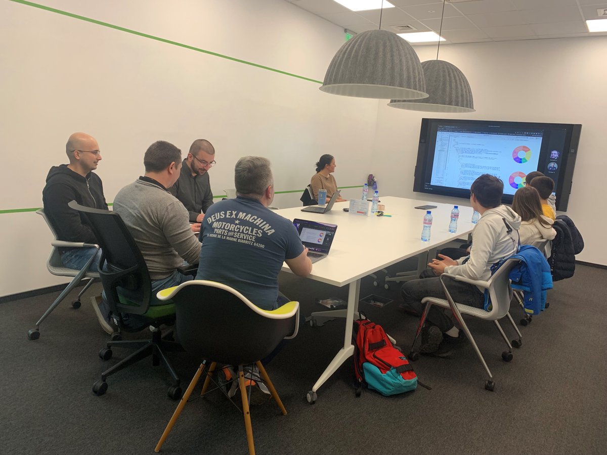 ProgressSW's tweet photo. Supporting the next generation of IT professionals by inviting some talented high schoolers who impressed us at the #HackTUES #hackathon to our Sofia office.  

We talked Progress, our products and what it means to be a developer at a global tech company. Everyone had a blast! https://t.co/FBOqMp8hkd