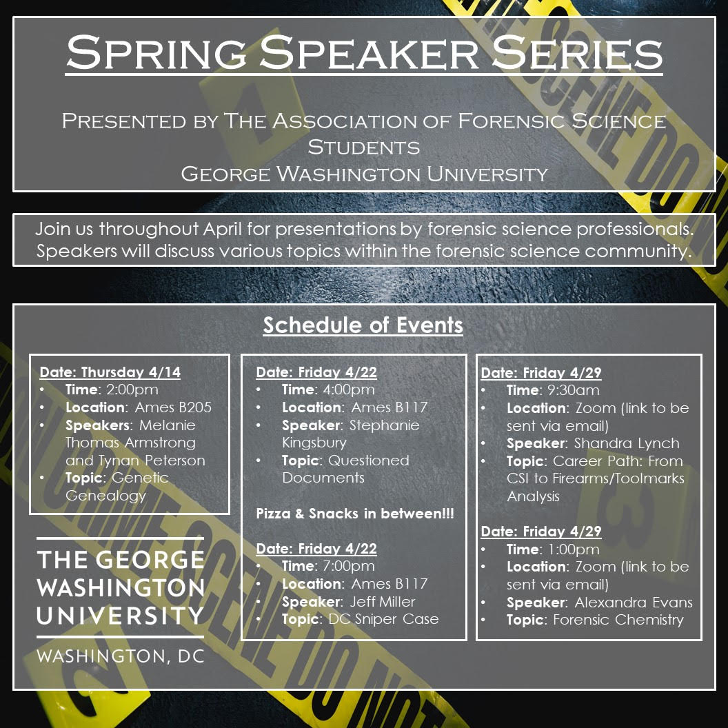 GWU Forensic Sciences tweet media
