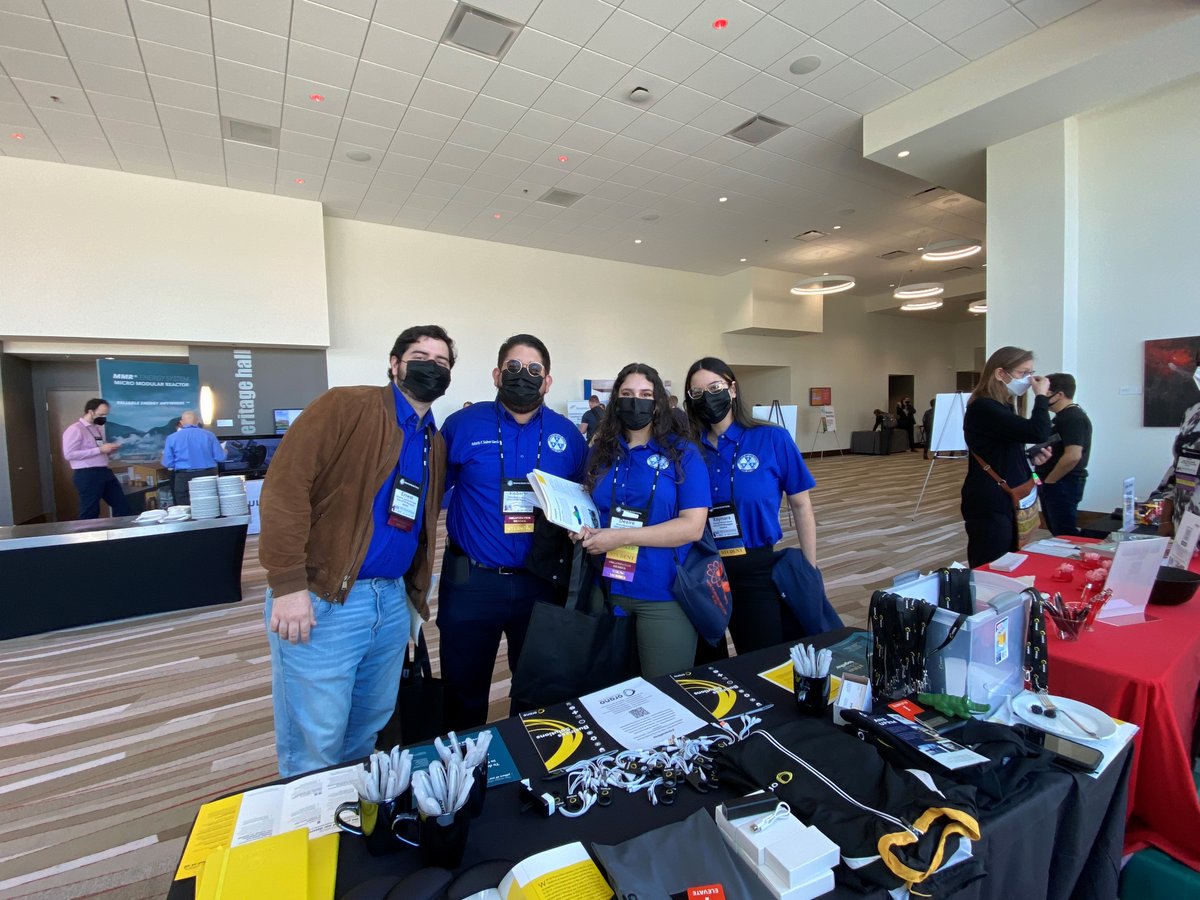 Orano_usa's tweet photo. Making new friends like @ANS_UPRM at the #OranoHires booth! #ANS22SC https://t.co/YCwKBxE4r7