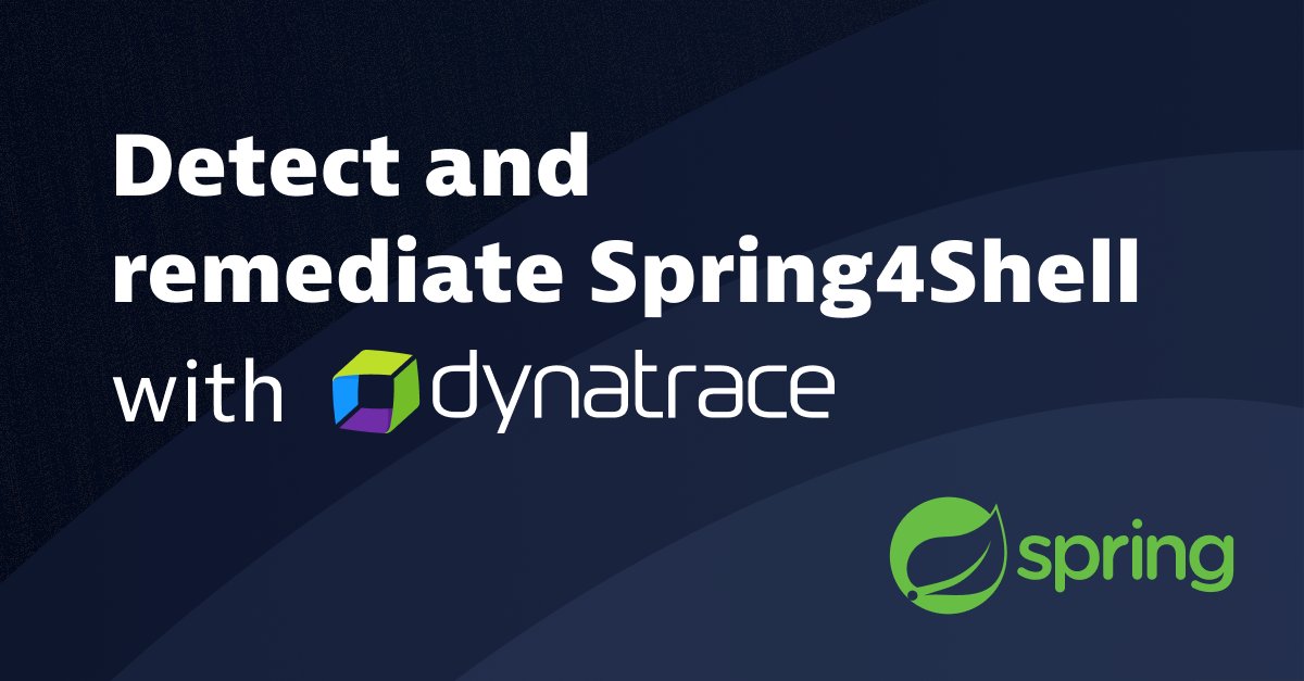 Dynatrace's tweet image. To illustrate why #Spring4Shell is such a critical vulnerability, it helps to understand how Spring works.
Stefan Achleitner explains & highlights how #Dynatrace Application Security enables automatic real-time protection to block these types of attacks. dynatr.ac/3OinDBs