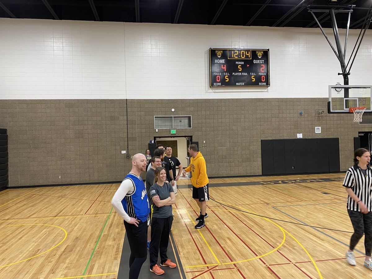 Pat_McCarthySC's tweet photo. Staff vs student games were so much fun!!  Building relationships @ByronMSBears https://t.co/gbs6wiqUgM