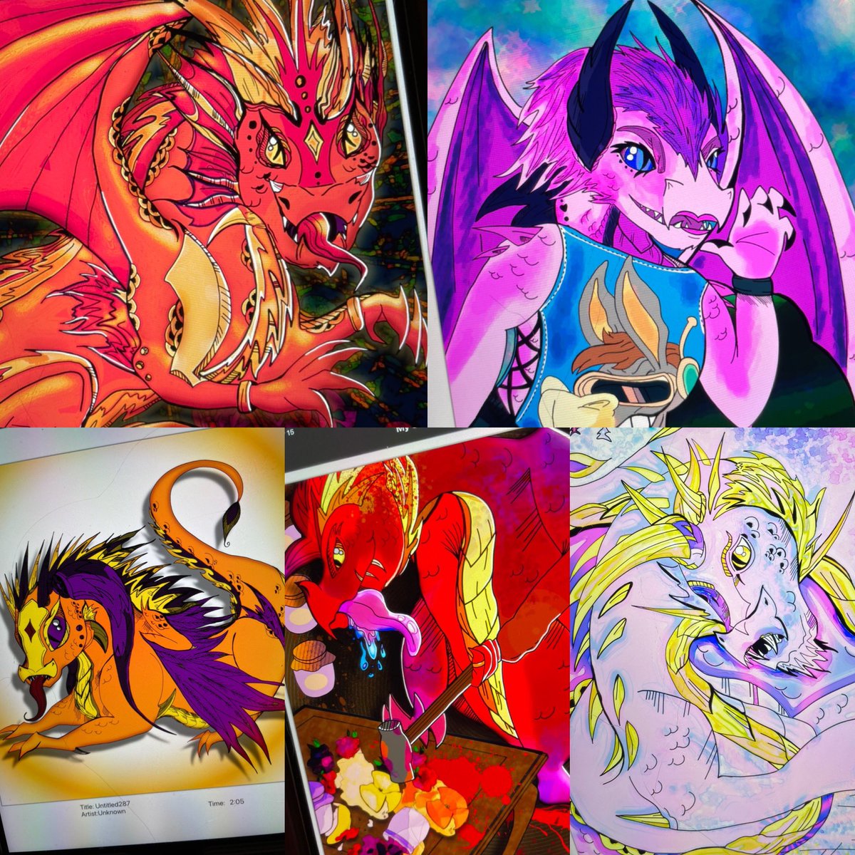 ShelleyShiller's tweet photo. This weeks five pack features a Jammer , #punch #astrodonkey fan girl , and many other fun dragons ! 5 minted #NFTs every Sunday ! 40-65 sold !! Request a custom #nft from me https://t.co/BOl2CIAFTC #NFTGiveaway coming soon! https://t.co/bHx7NyTrJH
