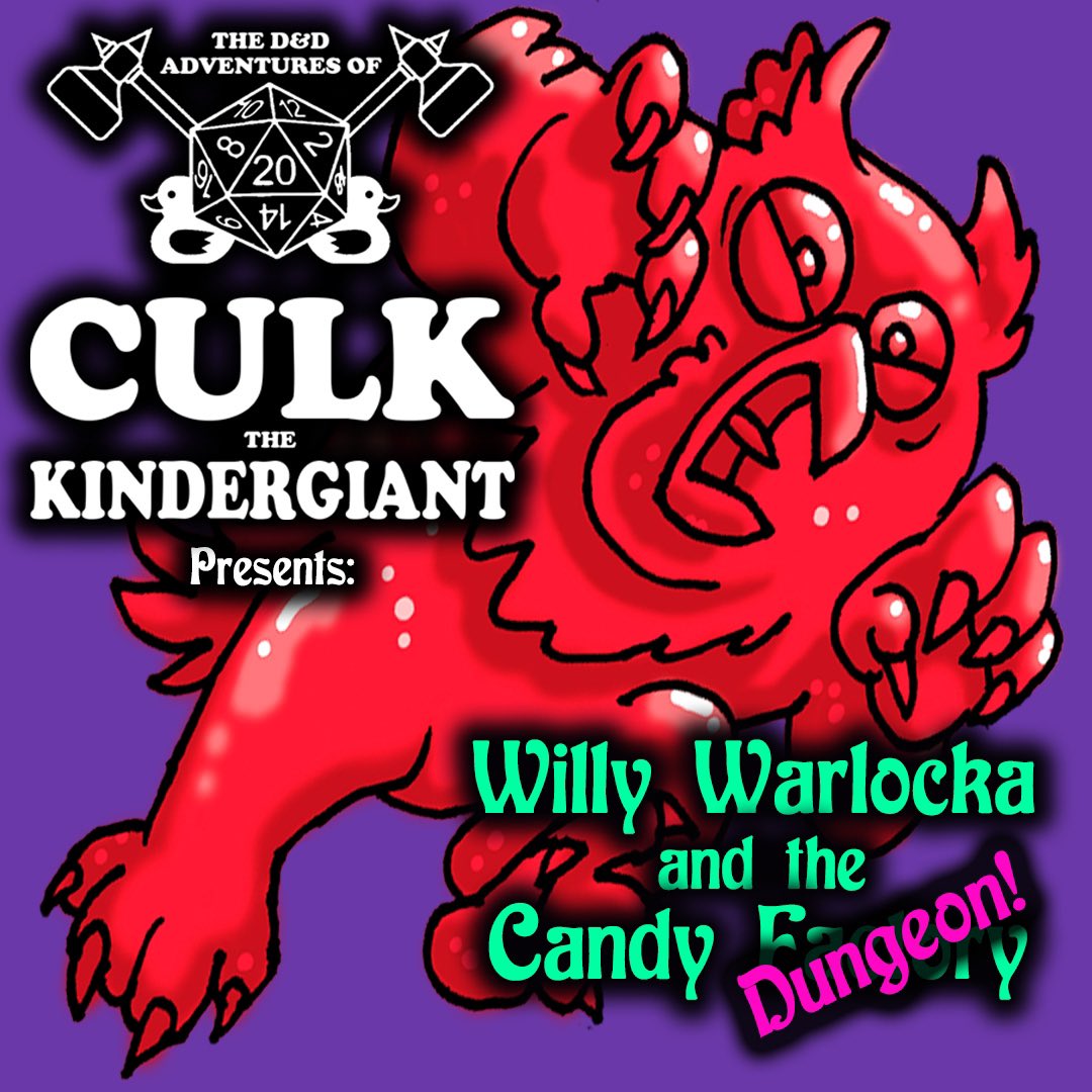 The funniest, family friendly D&amp;D actual play podcast is back with 3 new eps on Spotify. 
3 funny grown ups &amp; an even funnier 7 yr old quest thru the sugary &amp; sinister dangers of Willy Warlocka’s Candy Factory! 
Hop on your gummi owlbear &amp; let’s ride!
open.spotify.com/show/3rNp5KMdY…