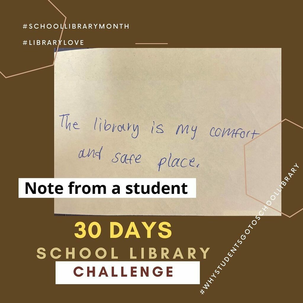 TuckerHSMedia's tweet photo. April 15.
#whystudentsgotoschoollibrary #librarylove #schoollibrarymonth https://t.co/5k9DvIP68I https://t.co/yOf6PWdSkk