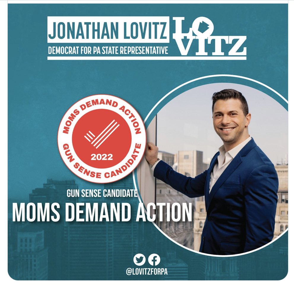 LovitzForPA's tweet photo. The issue Jonathan hears about most in Philadelphia? Feeling safe in our own neighborhoods. We can— and must— get to work ending gun violence. #LovitzForPA https://t.co/d8r3ZTDDti