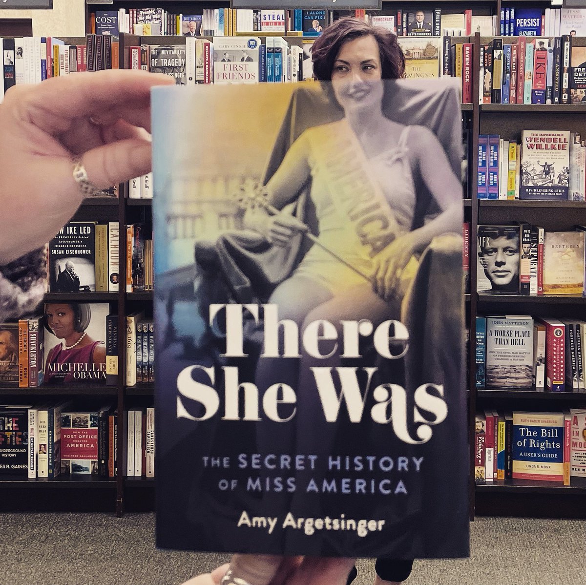 It’s #bookfacefriday #historynerds ! Take a fascinating look back on the last 100 years of the Miss America pageant. The turmoil, the scandal, the tears! 🫣😭😱 📚♥️ #bn #bnbuzz #mybn #historybooks #herstory #womenshistory #womensstudies #missamerica #bookface #bookfacelicious