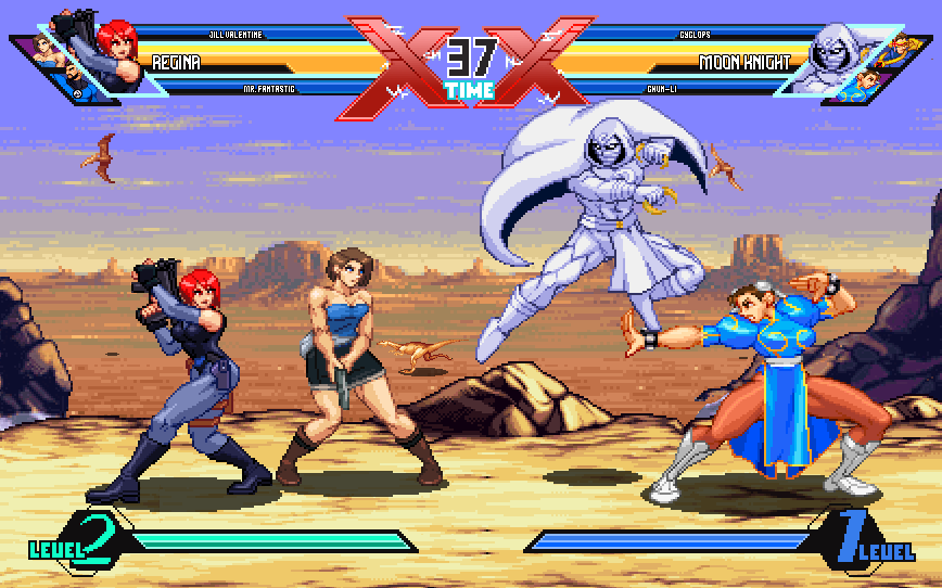 Surprise!! another Ultimate Marvel vs Capcom 3 Demake screenshot!!?? 🤔👀
CRT Version below 👇