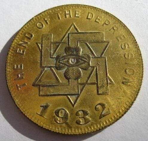 redhistoria's tweet photo. Qué ven en esta moneda?

Moneda conmemorativa lanzada en los Estados Unidos en 1932, en honor a la salida de la gran depresión de 1929. https://t.co/VpubAqqsbn