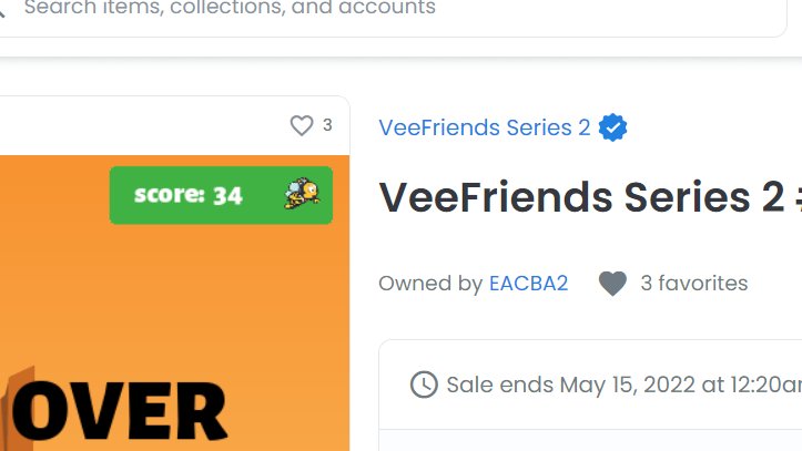 Playing <a href="/garyvee/">Gary Vaynerchuk</a> <3 VeeFriends Series2 on opensea if anyone wants to play!