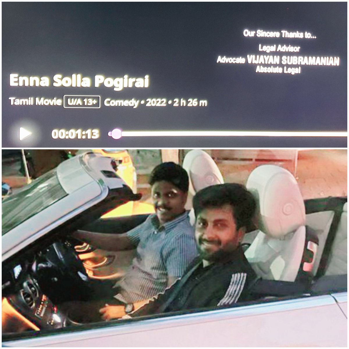 lawyervijayan's tweet photo. Watch Ashwin😊 @i_amak in Enna Solla Pogirai #ZEE5Tamil #Ashwinkumar #Peopleslove
#EnnaSollaPogiraiOnZee5 #EnnaSollaPogirai
#CookwithComaliAshwin
@pugazh_iam
@ImHharan
@DoneChannel1
@iamviveksiva
@MervinJSolomon
@Richardmnathan
@tridentartsoffl https://t.co/lQK8QXigAK