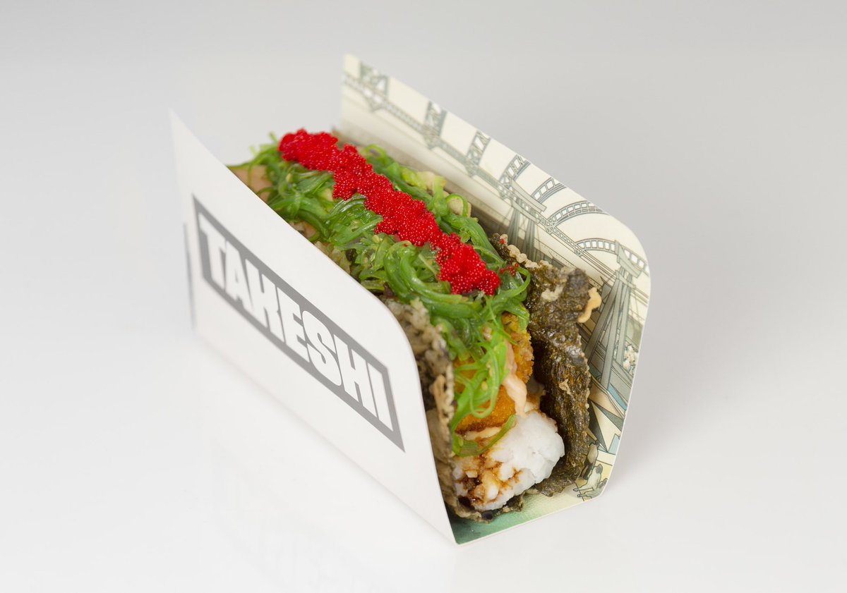 pidetakeshi's tweet photo. 🍤 NORIFAN

Noritaco con Arroz de Sushi, camarones empanizados,
queso crema, salmón, wakame, masago y salsa unagui. https://t.co/XXbaVXVF60