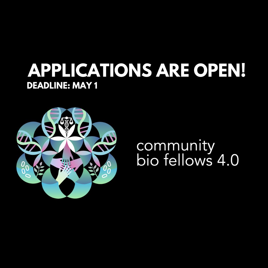 Global Community Bio Summit (@globalbiosummit) on Twitter photo APPLICATIONS for the Global #CommunityBioFellows Program ARE NOW OPEN!!! 🎉🎉🎉
Apply here until May 1st: forms.gle/84gXZHji5f4x7V…
Learn more about the Program: biosummit.org/fellows
#SyntheticBiology #Biosummit #Biodesign APPLICATIONS for the Global #CommunityBioFellows Program ARE NOW OPEN!!! 🎉🎉🎉
Apply here until May 1st: forms.gle/84gXZHji5f4x7V…
Learn more about the Program: biosummit.org/fellows
#SyntheticBiology #Biosummit #Biodesign