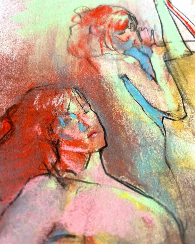 Title: Janet. Multiplied. ⁠
.⁠
Media: Charcoal &amp; soft pastel⁠
Surface: Hahnemüle 100% cotton rag pastel paper
Size: A3 - 29,7 x 42cm (11,7 x 16,5 inch)⁠
.⁠
Model: <a href="/janetlandia/">Janet Spencer </a>)
⁠.
Artworks are for sale. Message me for details.
.
@dinkanddrawberli… instagr.am/p/CcYTzE-p-eU/