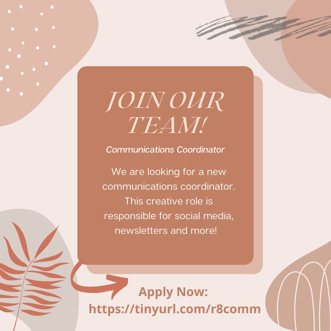 Join our team! We are looking for a Communications Coordinator to join the R8 team. If you have any questions about the position please email nafsaregionviii@gmail.com &amp; our current Comm. Coordinator will get back to you soon! 

Apply now-> tinyurl.com/r8comm