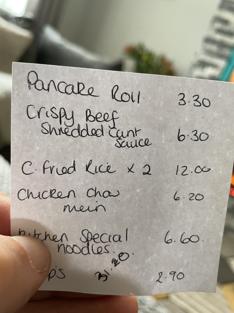 Order this she said. Think I’ll pass on the crispy beef 😳