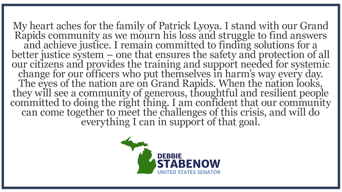Statement on the shooting of Patrick Lyoya: