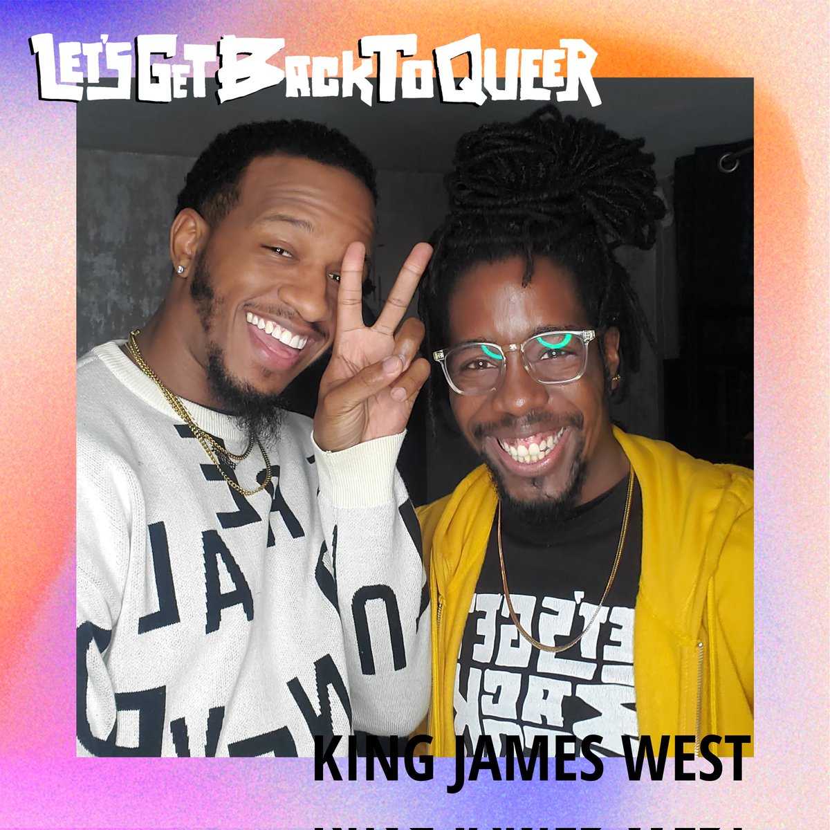 LGBTQPodcast's tweet photo. Y'all already know that King James 🔱est is bout to wake it up on Sunday when Let's Share Stories vol 2 drops!

Catch King James West talk about the importance and the value of home &amp; family, and coming up in the age of Bunns and the Paradox!
https://t.co/TO3IQq0oWq https://t.co/4u8mfL1ngl
