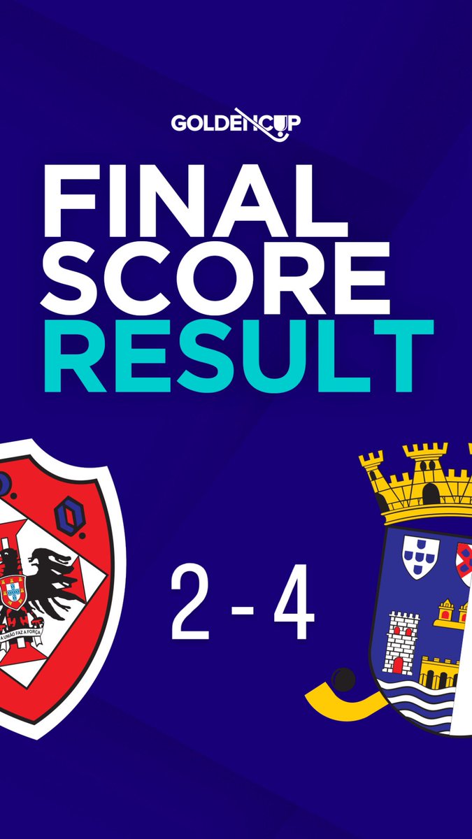 FINAL SCORE  2 - 4
FINAL 8

CONGRATULATIONS 🎉 <a href="/OCBarcelos/">Óquei Clube de Barcelos</a> 

 🏆Golden Cup 
 💻Esport3 &amp; ZeroZero website
 📍Palacio des Desportes de Riazor 

#GoldenCup #GCup #elitehockey #morethanagame #letsskatetogether #rinkhockey