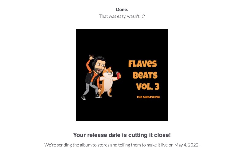 FlavesBeats's tweet photo. Volume 3 is uploaded to Distrokid. Release date on Star Wars Day (May 4th). My inner nerd is ecstatic. LFG! #SHIBARMY https://t.co/aC7BZ5XhiH