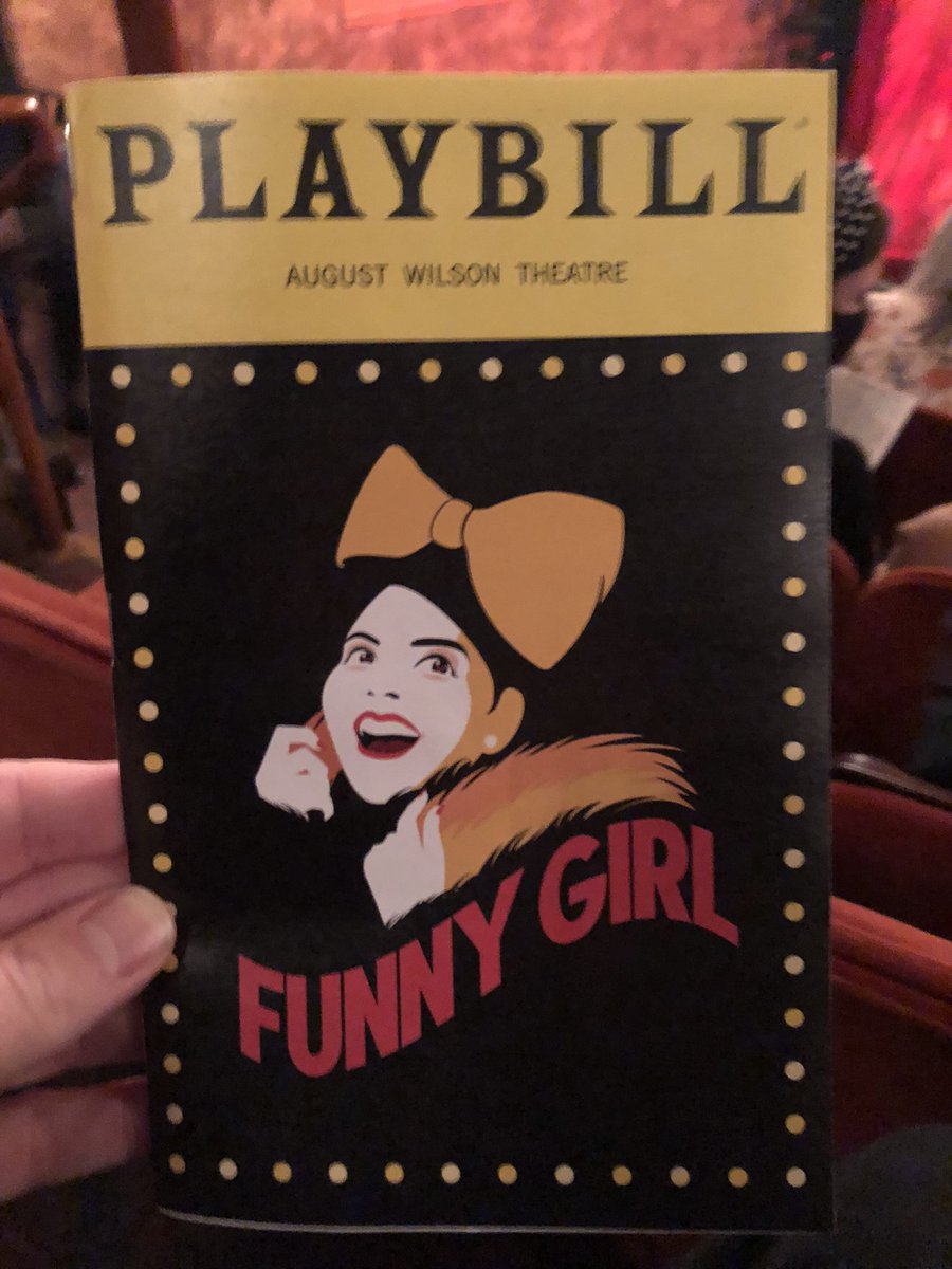 Saw @FunnyGirlBwy tonight before it officially opens on #Sunday. It is AMAZING!! So, so good. #BeanieFeldstein and @janemarielynch are so good as the Brice women. Run, don’t walk to the #AugustWilson theater and see #FunnyGirl !!!