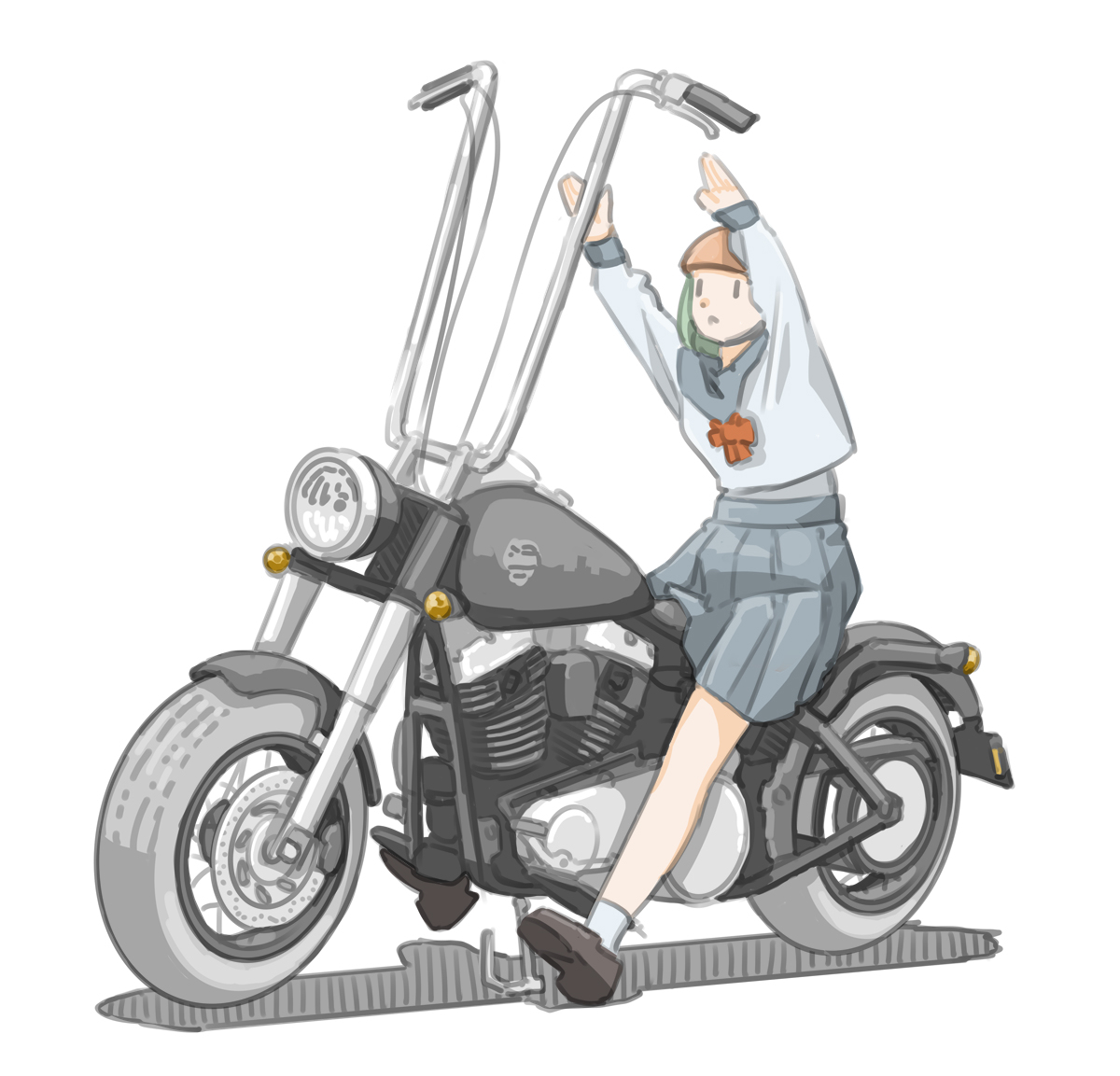 きわみらい C100 土東ユ25a 毎日バイクjk絵更新中 ここんとこ最近のバイクイラスト ４５ バイク 女の子 女子高生 T Co Icejcybzy1 T Co Nczrt5q0in Twitter