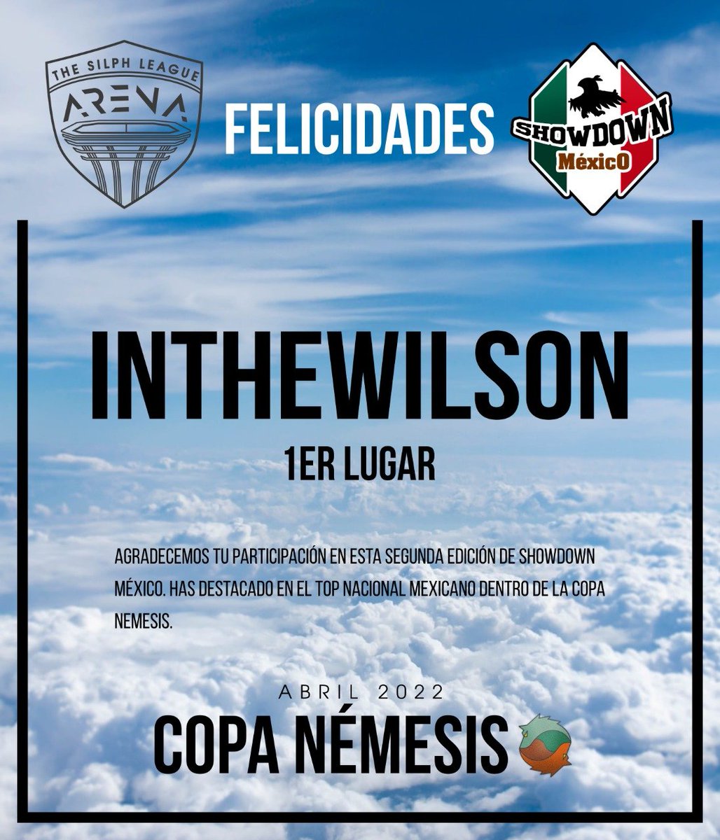 showdownmx's tweet photo. sólo 3 participantes lograron ascender hasta el cielo

muchas felicidades a @Inthewilson, @ThespianOffend y @PhD_Mongo por su desempeño en esta edición. esperamos verlos en la siguiente https://t.co/oZecsAexmP