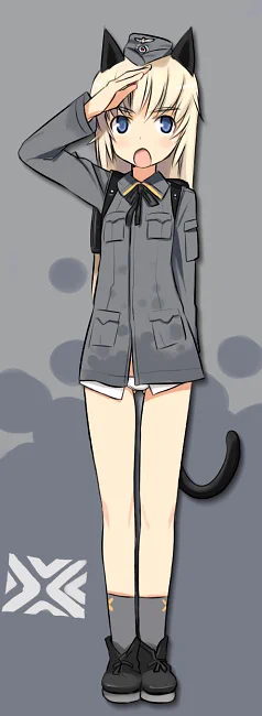 軍服の裾に謎の染みがあるので散々お漏らし二次創作が描かれたわけだが。この2ストエンジンのオイル飛沫なのでは?な考察もある。>RT 