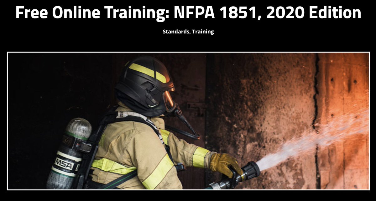 SultanMuazi's tweet photo. #السلامة | دورة مجانية " وفقا " لـ NFPA 1851 إصدار 2020 ، الكود هذا معني بـ :
إختيار وفحص وصيانة ونظافة لباس رجال #الإطفاء ، دورة جميلة وثرية بالمعلومات المفيدة خصوصا لمن يعمل في مجال الإطفاء ، مقدمة من PPE101 و ليس الـ NFPA ولها شهادة 👌 ، إعتبروها عيدية هذه السنة ✌️. https://t.co/zthAHk0H2i