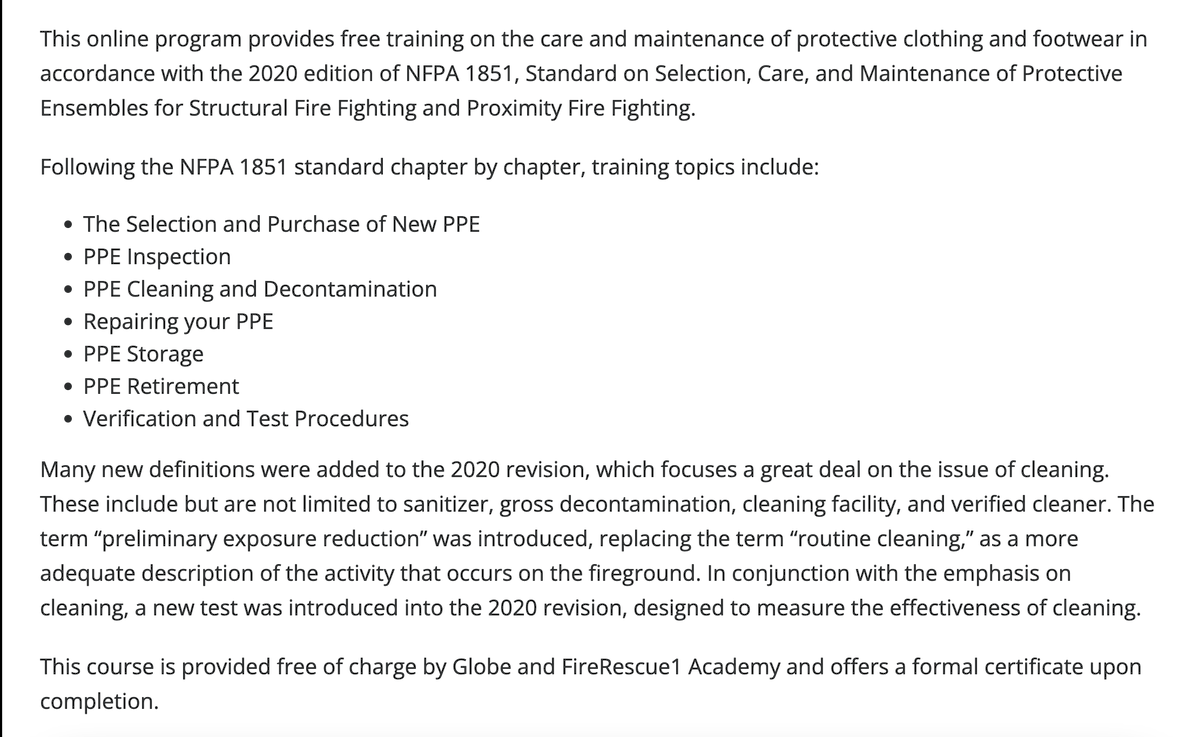 SultanMuazi's tweet photo. #السلامة | دورة مجانية " وفقا " لـ NFPA 1851 إصدار 2020 ، الكود هذا معني بـ :
إختيار وفحص وصيانة ونظافة لباس رجال #الإطفاء ، دورة جميلة وثرية بالمعلومات المفيدة خصوصا لمن يعمل في مجال الإطفاء ، مقدمة من PPE101 و ليس الـ NFPA ولها شهادة 👌 ، إعتبروها عيدية هذه السنة ✌️. https://t.co/zthAHk0H2i