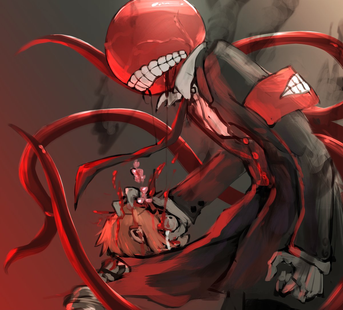 紳士が笑えなくなったとき
When Gentleman stopped smiling 
紳士:クソッタレのニンゲンが...
Gentleman : YOU GODDAMN HUMAN ... 