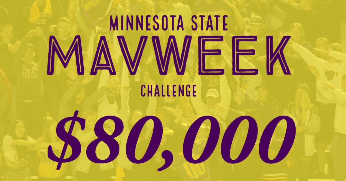 We are ready for the Anchor Leg of MavWeek! We are in the FINAL PUSH of the challenge and looking to finish on a high note! 

Please visit msumavericks.com/mavweek and donate today! 

#Mavfam