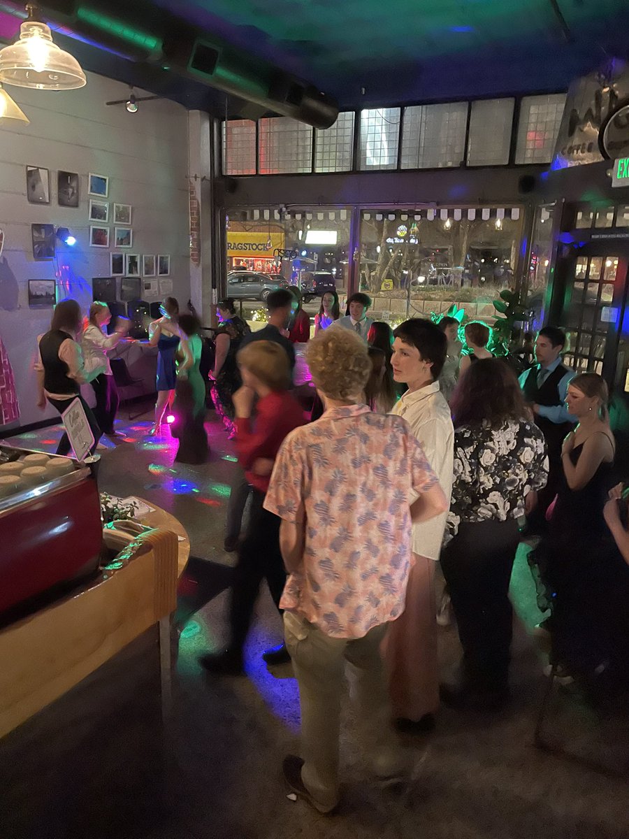 This is the most delightful high school prom anybody ever got to chaperone. Our students are so awesome to run this fun, joyful, inclusive event. Love ya <a href="/CCCfortcollins/">Jan Harrison</a>