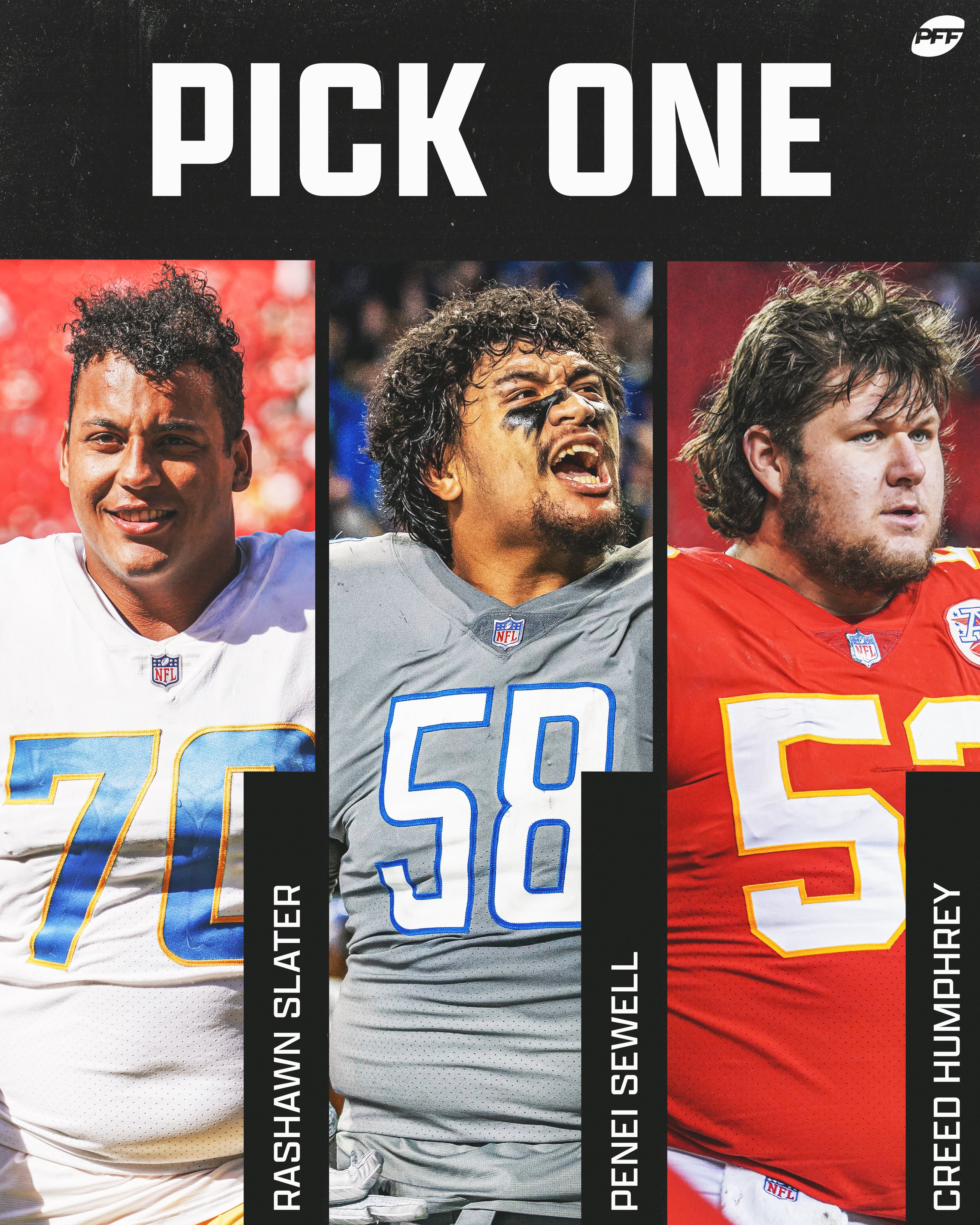 PFF on Twitter: 'Pick one offensive lineman from the 2021 Draft to build  your OL around 